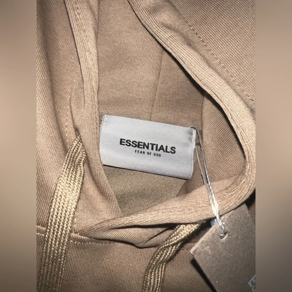 Fear of God Essentials Hoodie Mens In Brown Size Medium - Picture 7 of 11